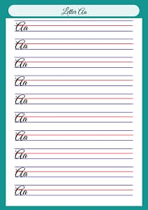 Cursive Writing Worksheet: Perfect Your Script with Practice 2024