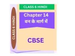 Chapter 14. वन के मार्ग में CBSE CLASS 6 HINDI WORKSHEET
